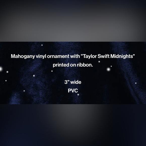 NEW Taylor Swift Midnights Vinyl Ornament - Picture 4 of 6